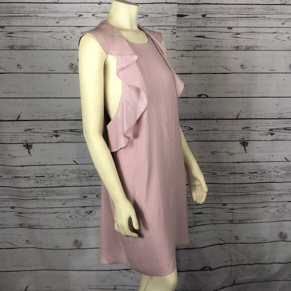 BCBGMAXAZRIA Jenni Ruffle-Shoulder sleevless cut out Dress size medium - Picture 5 of 12